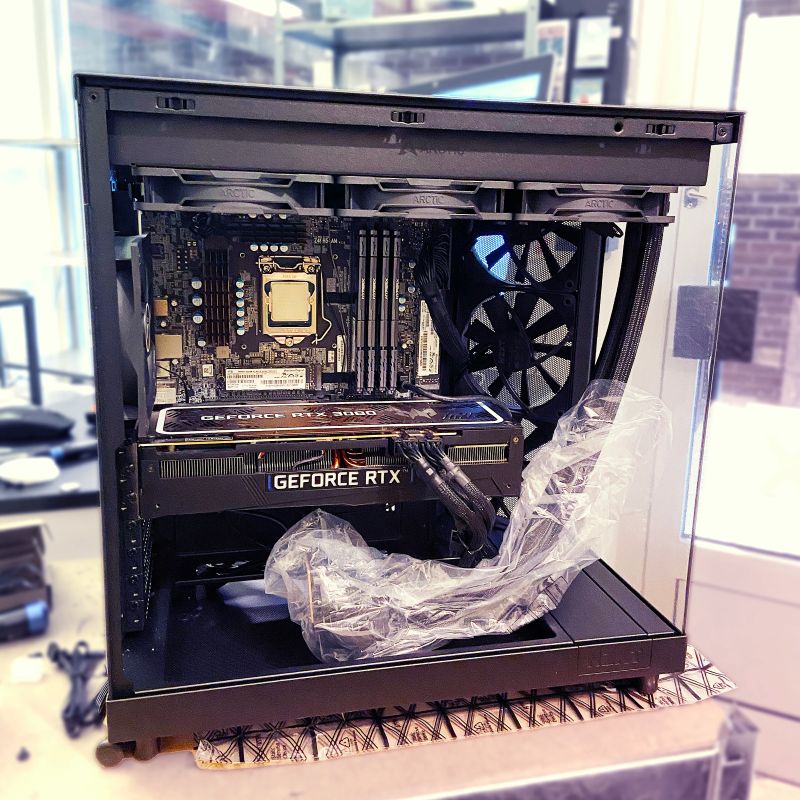 Ombygge av överhettad Intel i9 - Vattenkylare & NZXT H6 Flow chassi