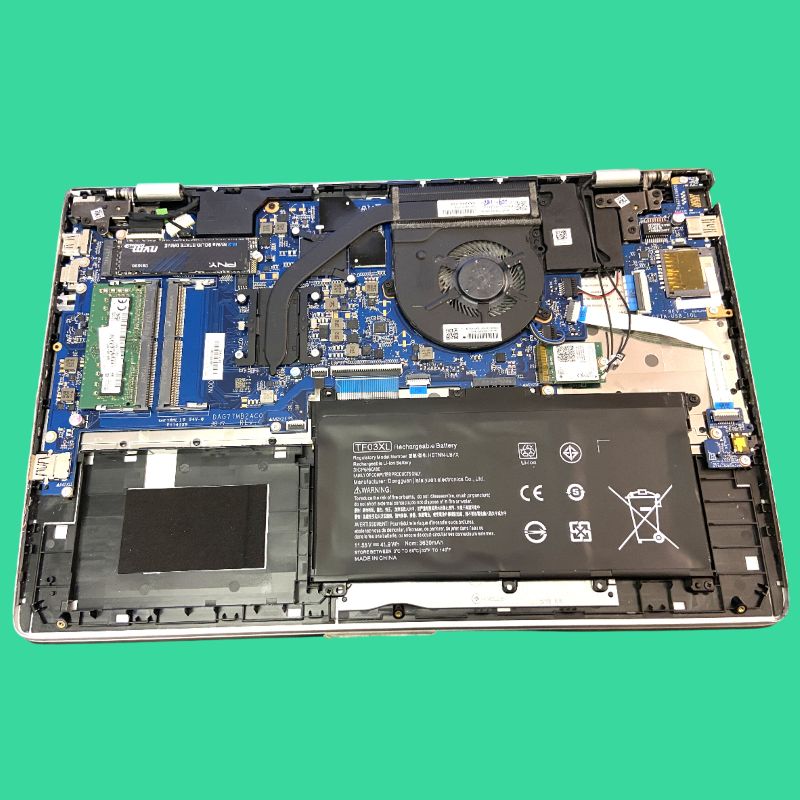 Reparation HP Pavilion laptop, batteri & hårddisk