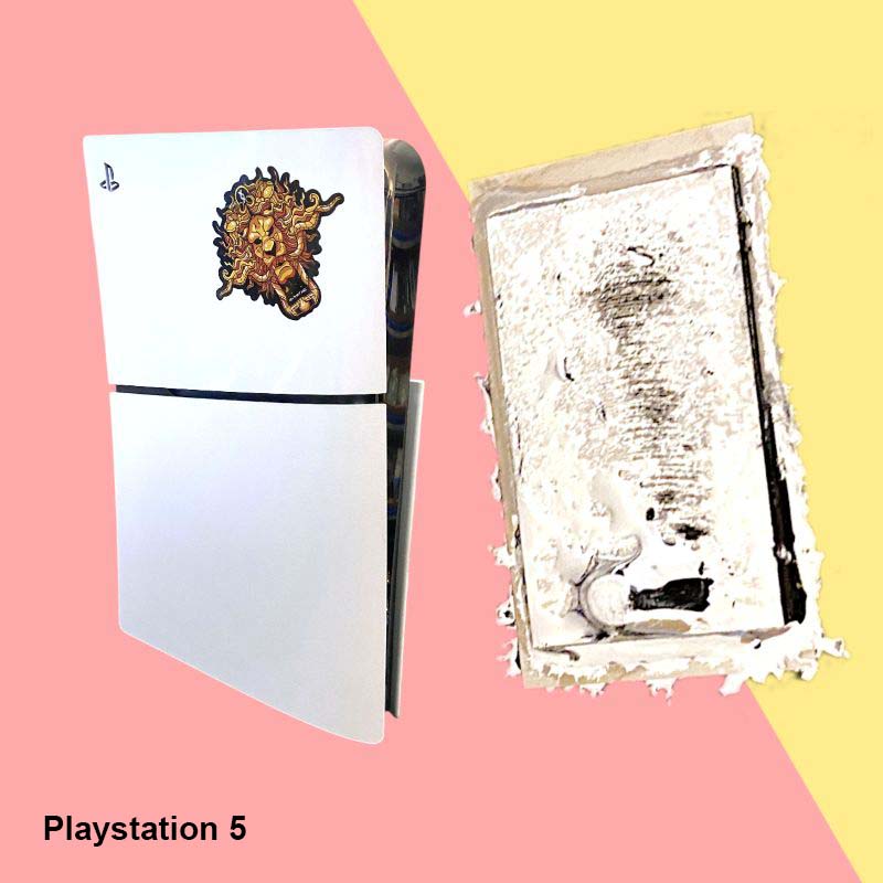 Playstation 5 reparation "Your PS5 is too hot"-varning. Placera liggande!