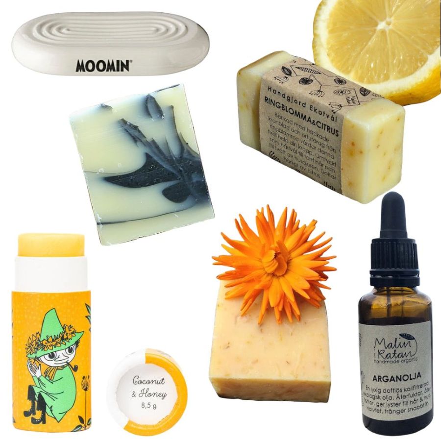 Tvål, läppcerat, kroppsvård & bivaxdukar