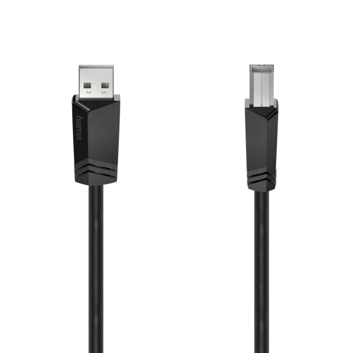 Hama USB-kabel 1.5-5m USB-A till USB-B, USB 2.0 480 Mbit/s