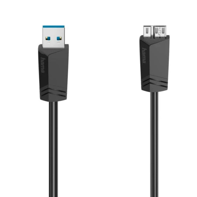Hama USB-kabel 1.5m USB-A till Micro-USB 3.0, 5 Gbit/s