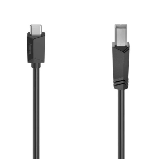 Hama USB-kabel 1.5m USB-C till USB-B, USB 2.0 480 Mbit/s