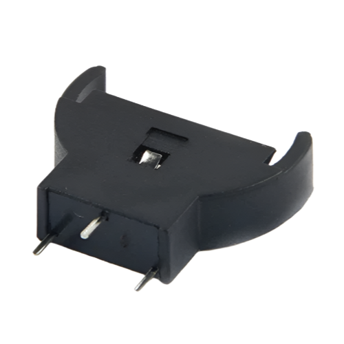 Batterihållare knappcell 20mm, stående hålmonterad