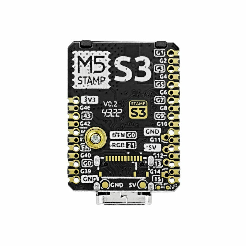 M5Stamp S007 - ESP32-S3 Modul - Kompakt kontroller 8MB Flash