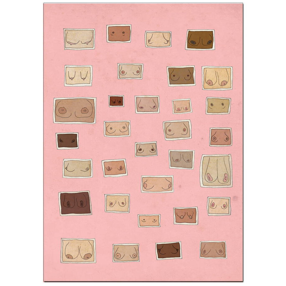 Vykort Hej hej vardag "Bröst"