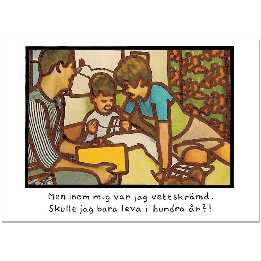 Vykort Jan Stenmark "Grattis"