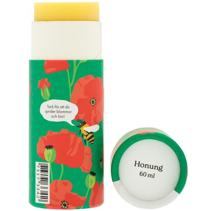 Ekologiskt Fotstift av bivax och honung i papphylsa by G&L, 60g 100x36mm