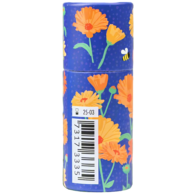 Ekologiskt Läppcerat av bivax med ringblomma i papphylsa by G&L, 8.5g 57x22mm