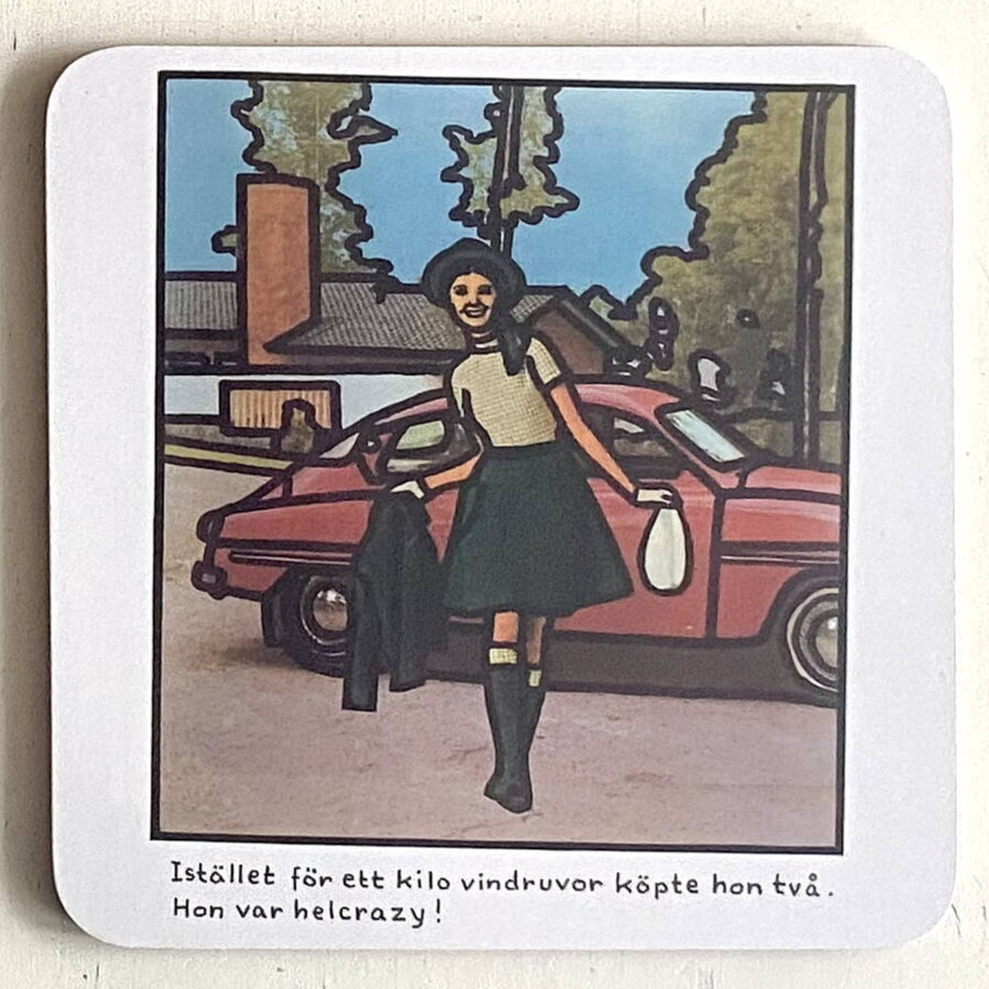 Glasunderlägg Jan Stenmark, 6-pack