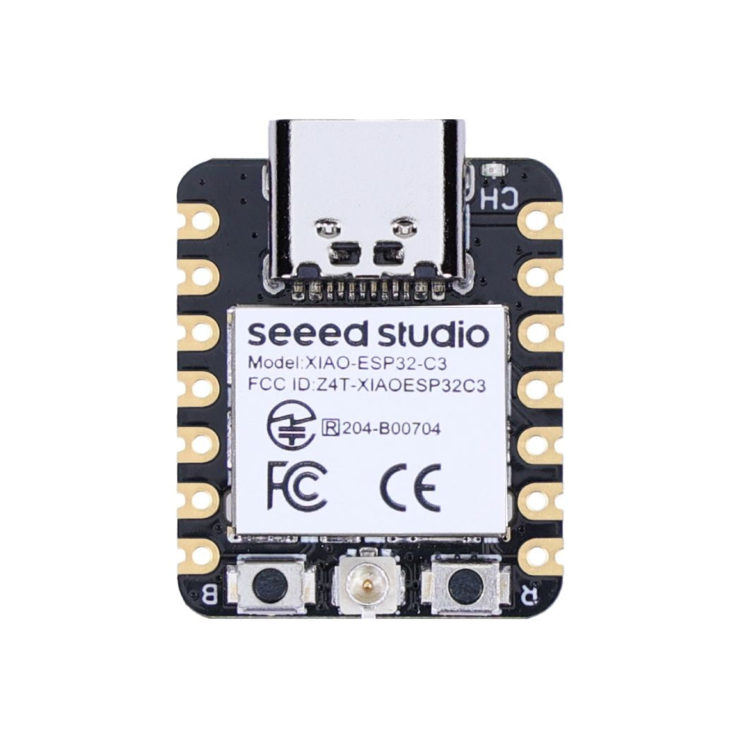 Seeed Studio XIAO ESP32-C3 Utvecklingskort WiFi/BLE 21x17.8mm USB-C, XIAO ESP32-C3