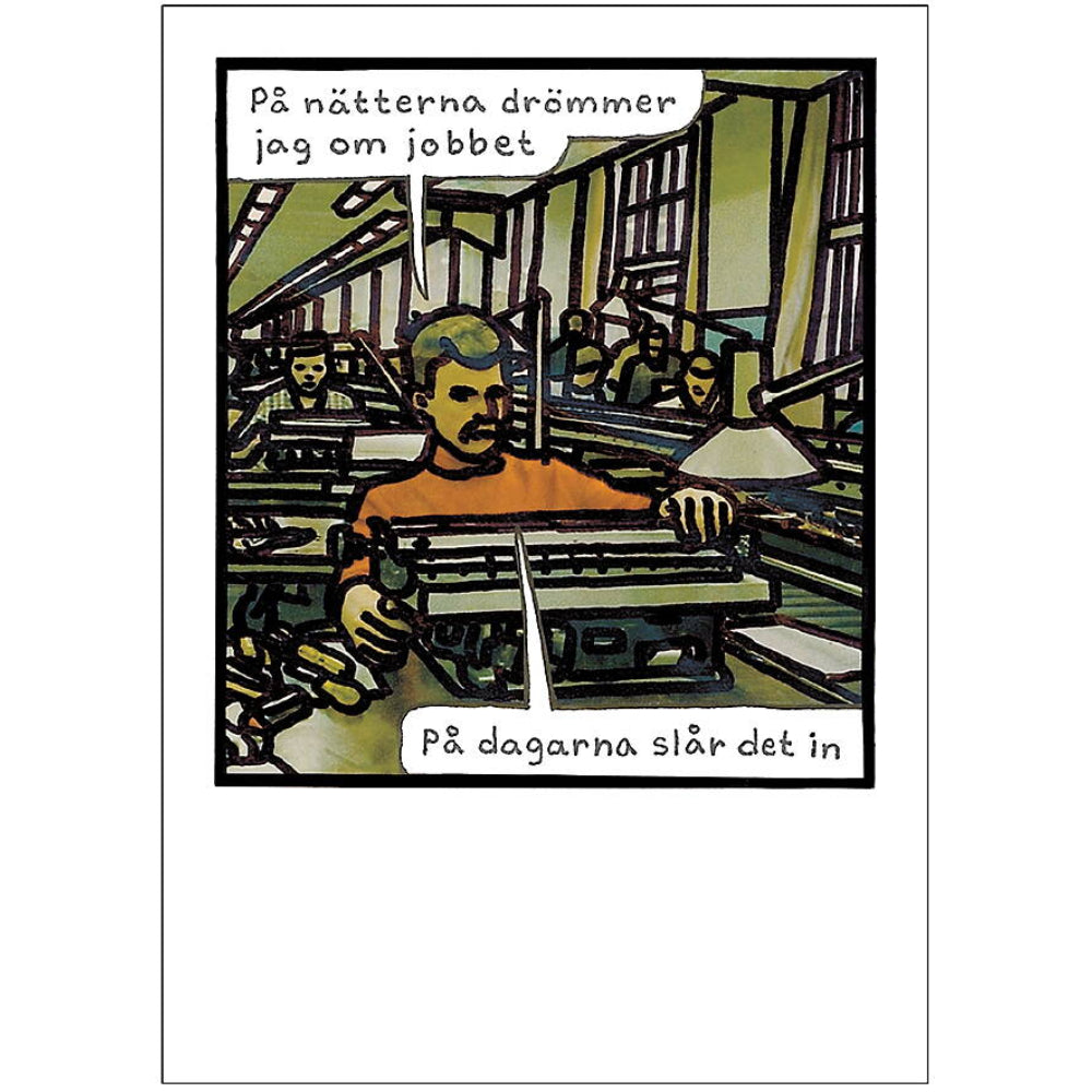 Vykort Jan Stenmark "Jobbet"