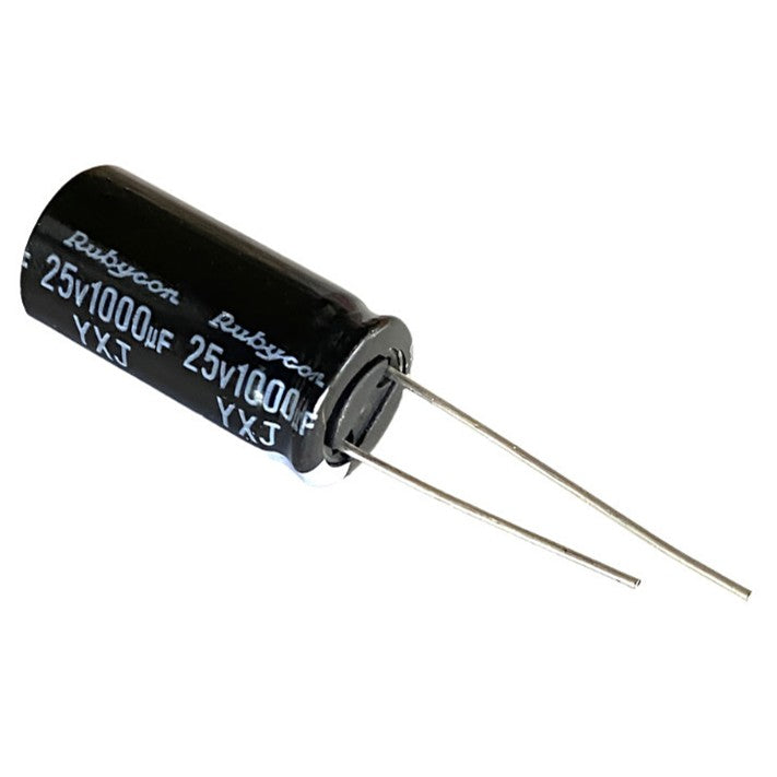 Kondensator 1000uF 25V 105C 10x20mm, elektrolyt 25YXJ1000M10X20