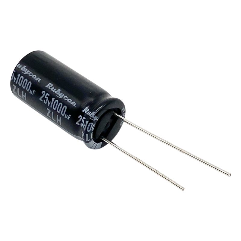 Kondensator 1000uF 25V 105°C 20x10mm, elektrolyt 25ZLH1000MEFC10X20