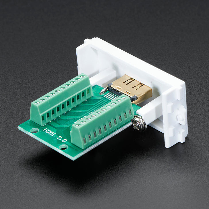 Panelmonterad HDMI-hona till 20-poligt skruvterminalblock Adafruit 3120