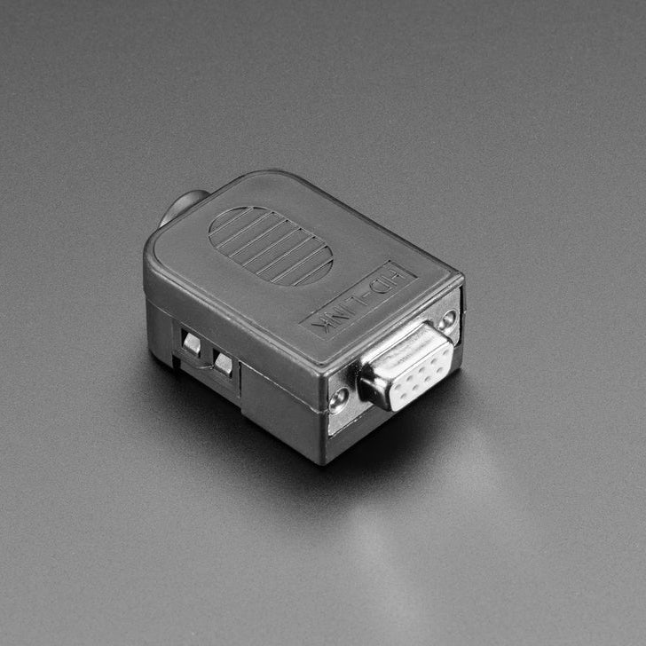 DE-9 (DB9)-adapter hona till 9-poligt skruvterminalblock med kapsling Adafruit 3122