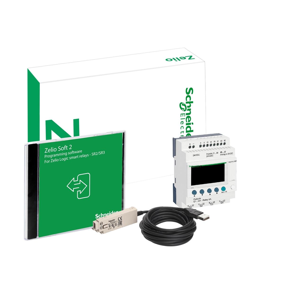 SR2PACKBD 24V Startkit, Programmerbart Smart Relä