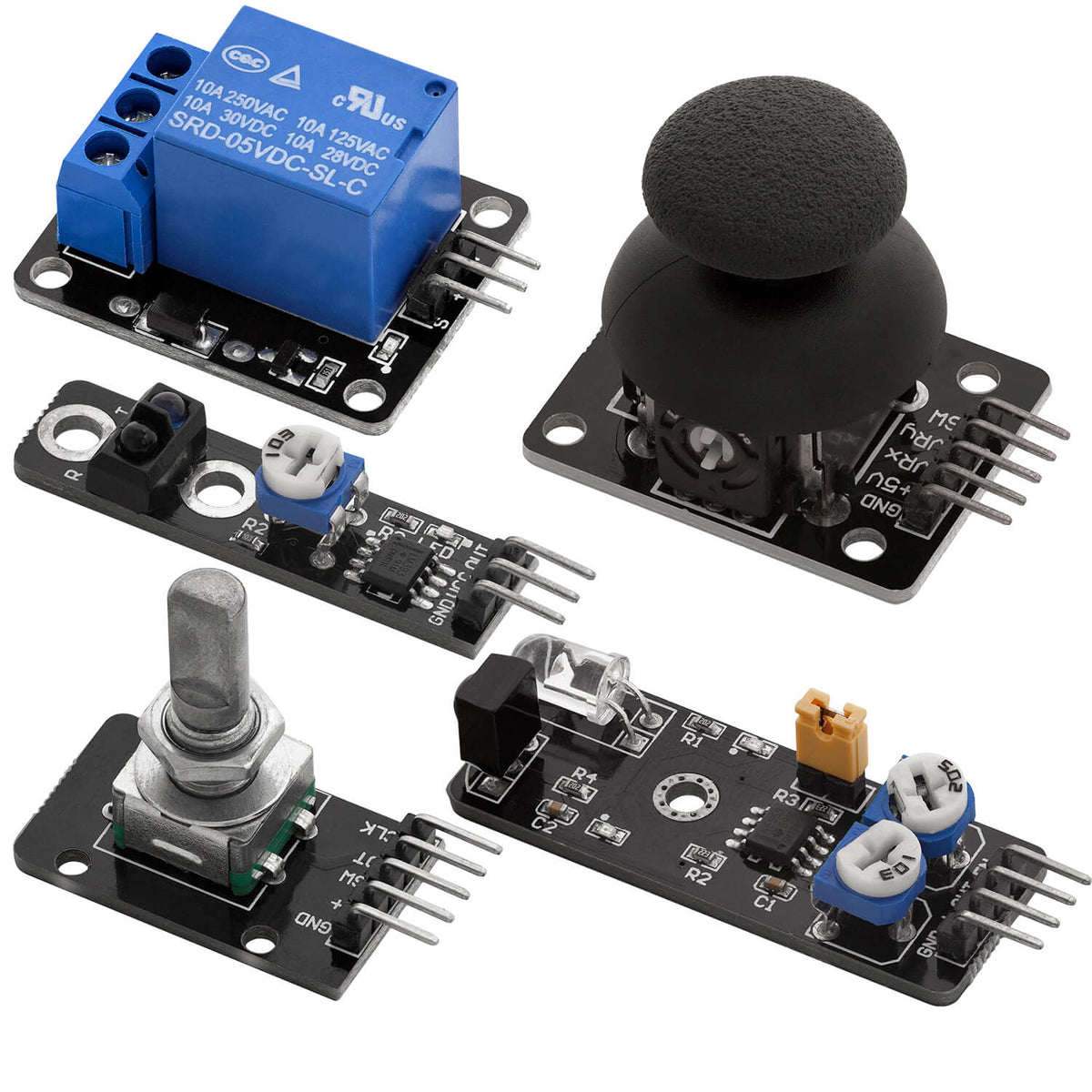 Paket med sensorer, 35 delar för elektronikprojekt