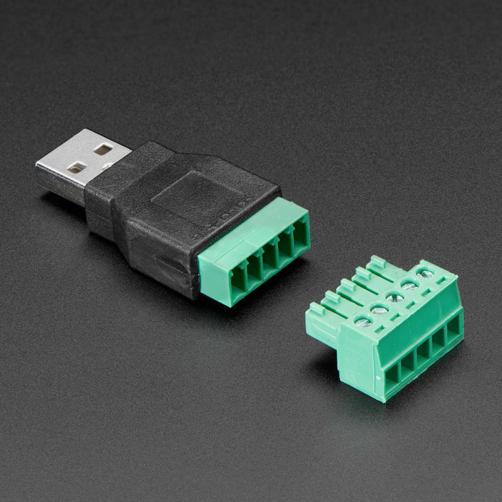 USB-A-adapter hane till 5-poligt skruvterminalblock Adafruit 3628