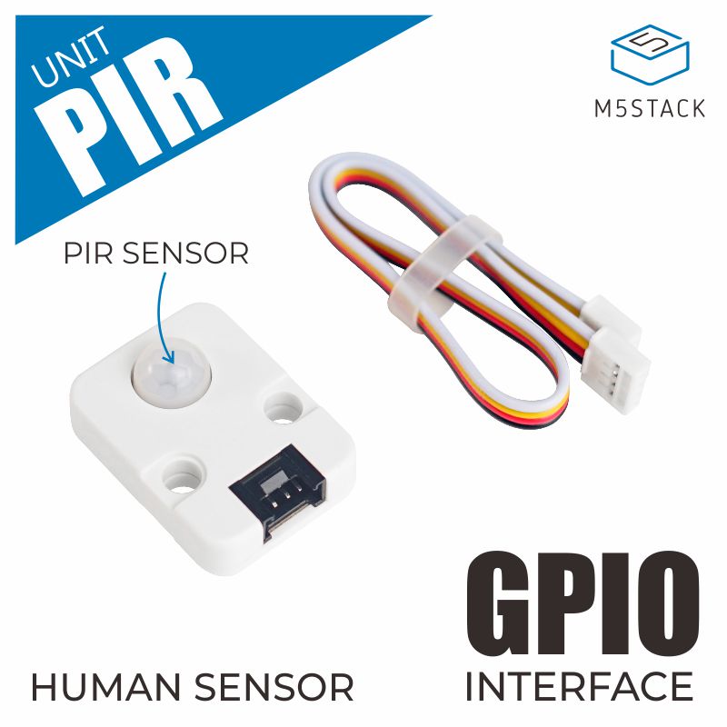 M5Stack U004 - PIR rörelsesensor (AS312), GROVE-kontakt