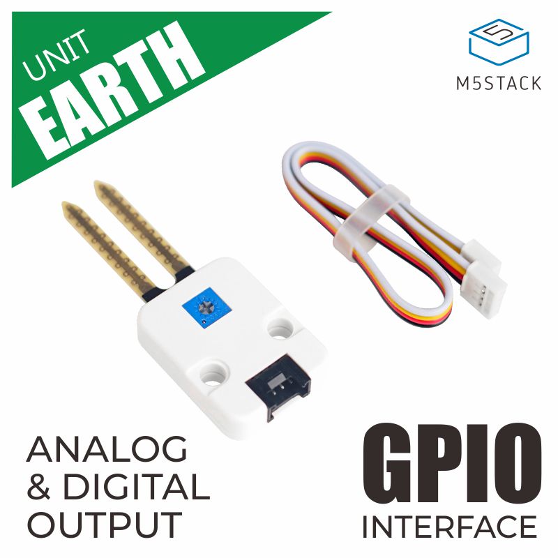 M5Stack U019 - Jordfuktsmätare (analog/digital), GROVE-kontakt