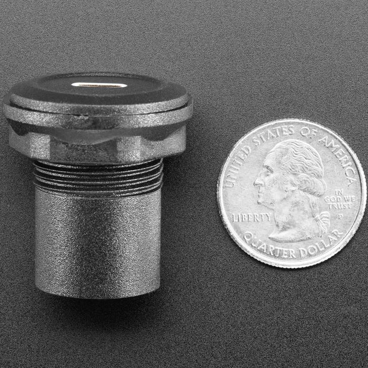 USB-C till USB-C - Rund Panelmonteringskontakt, 30mm