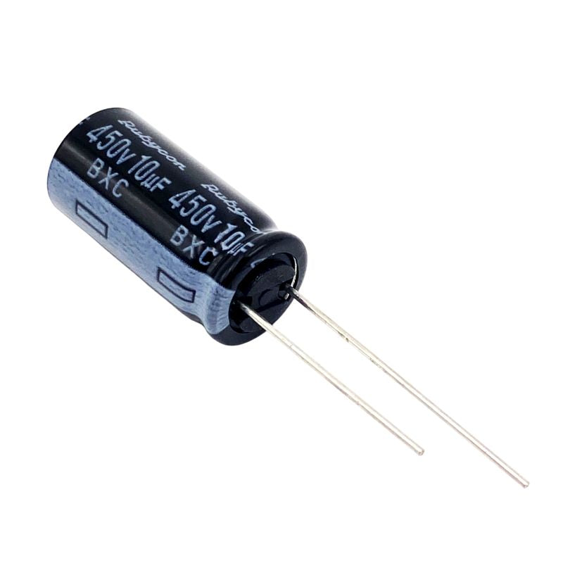 Kondensator 10uF 450V 105C 20x10mm, elektrolyt 450BXC10MEFC10X20