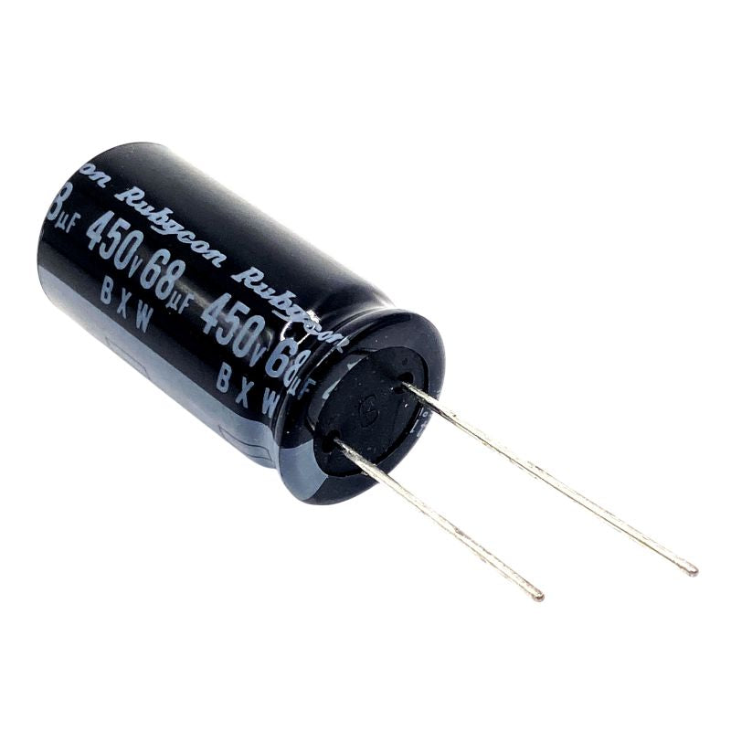 Kondensator 68uF 450V 105C 30x16mm, elektrolyt 450BXW68MEFR16X30