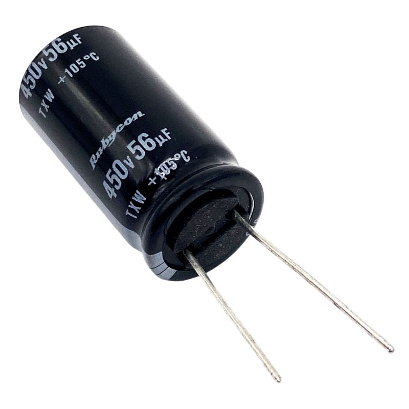 Kondensator 56uF 450V 105C 30x16mm, elektrolyt 450TXW56MEFC16X30