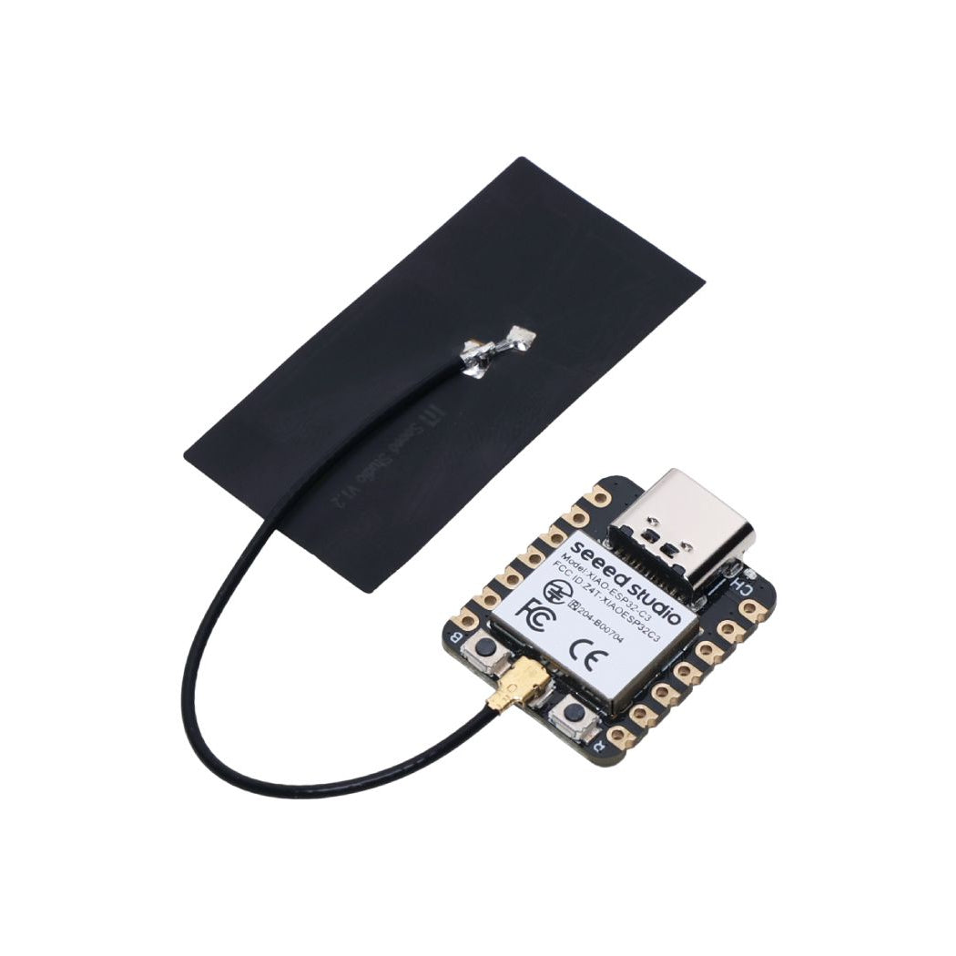 Seeed Studio XIAO ESP32-C3 Utvecklingskort WiFi/BLE 21x17.8mm USB-C, XIAO ESP32-C3