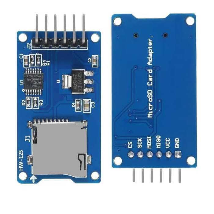 Minneskortläsare, modul för Arduino