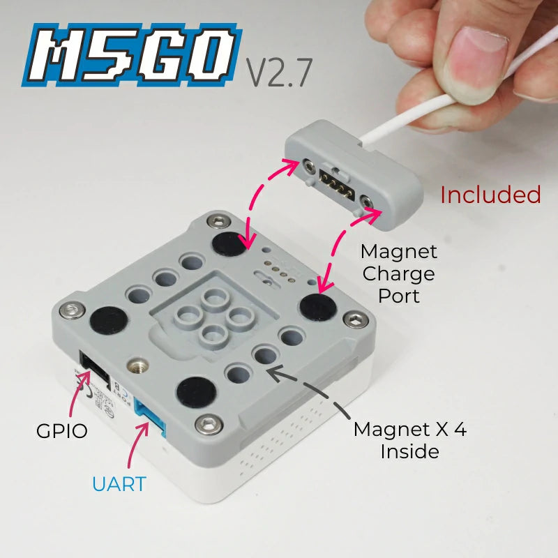 M5Stack K006-V27 - M5GO IoT V2.7 Starter Kit, Programmerbar Kontroller