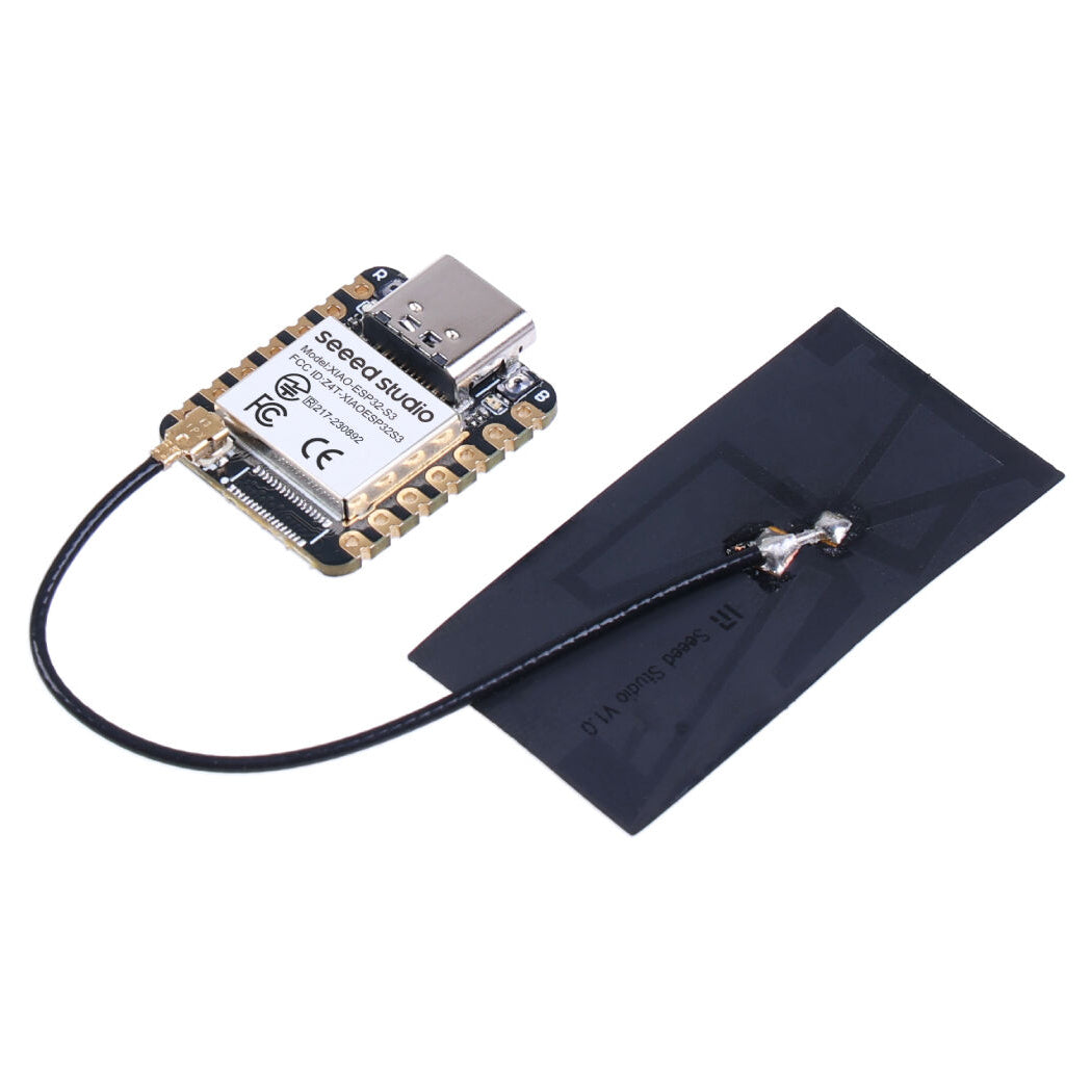 Seeed Studio XIAO ESP32-S3 Utvecklingskort WiFi/BLE 21x17.8mm USB-C, XIAO ESP32-S3