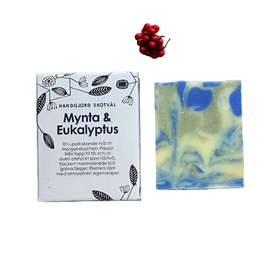 Ekotvål Mynta & Eukalyptus, 110g i ask Malin i Ratan