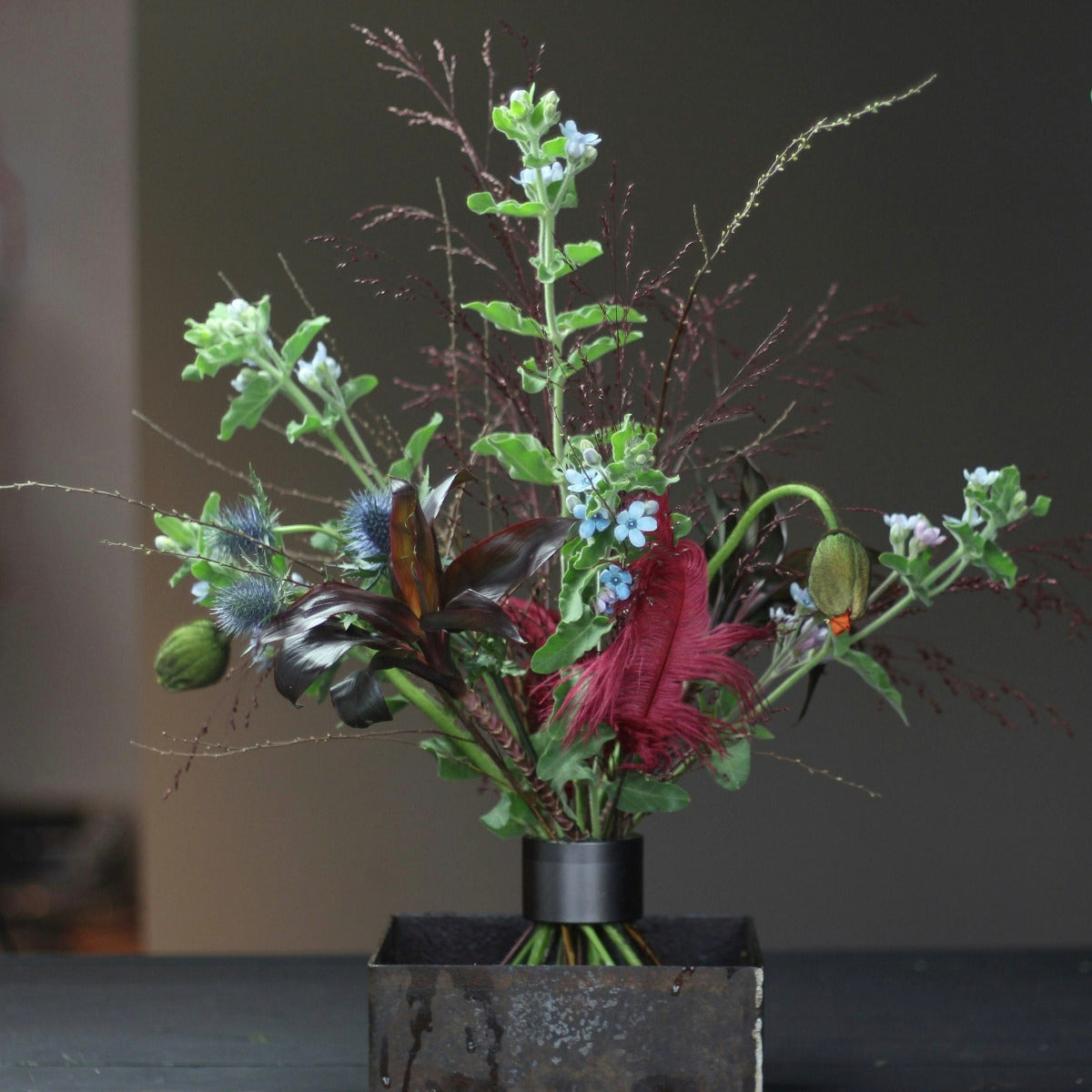 Original Hanataba Pitch Black - Buketthållare, 2-pack