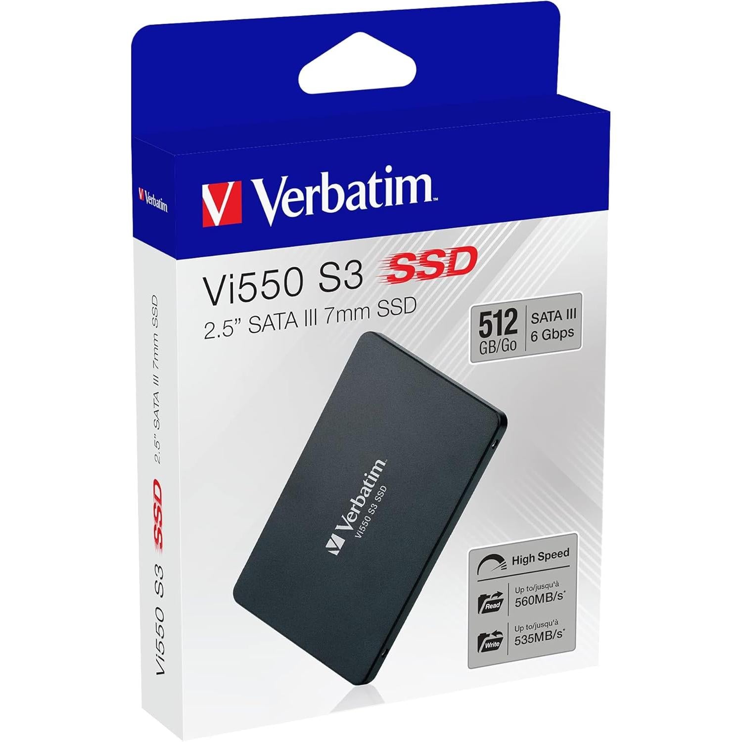 Verbatim Vi550 S3 2.5" SSD, 512GB