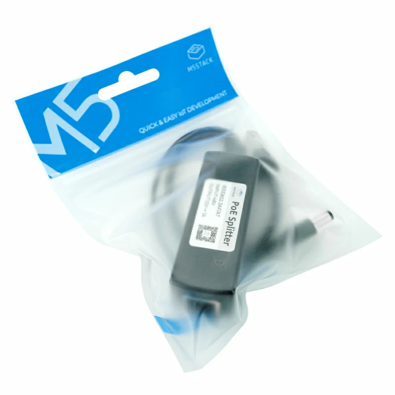 M5Stack A139 - PoE Splitter 48V till 12V, 12W - IEEE 802.3af/at