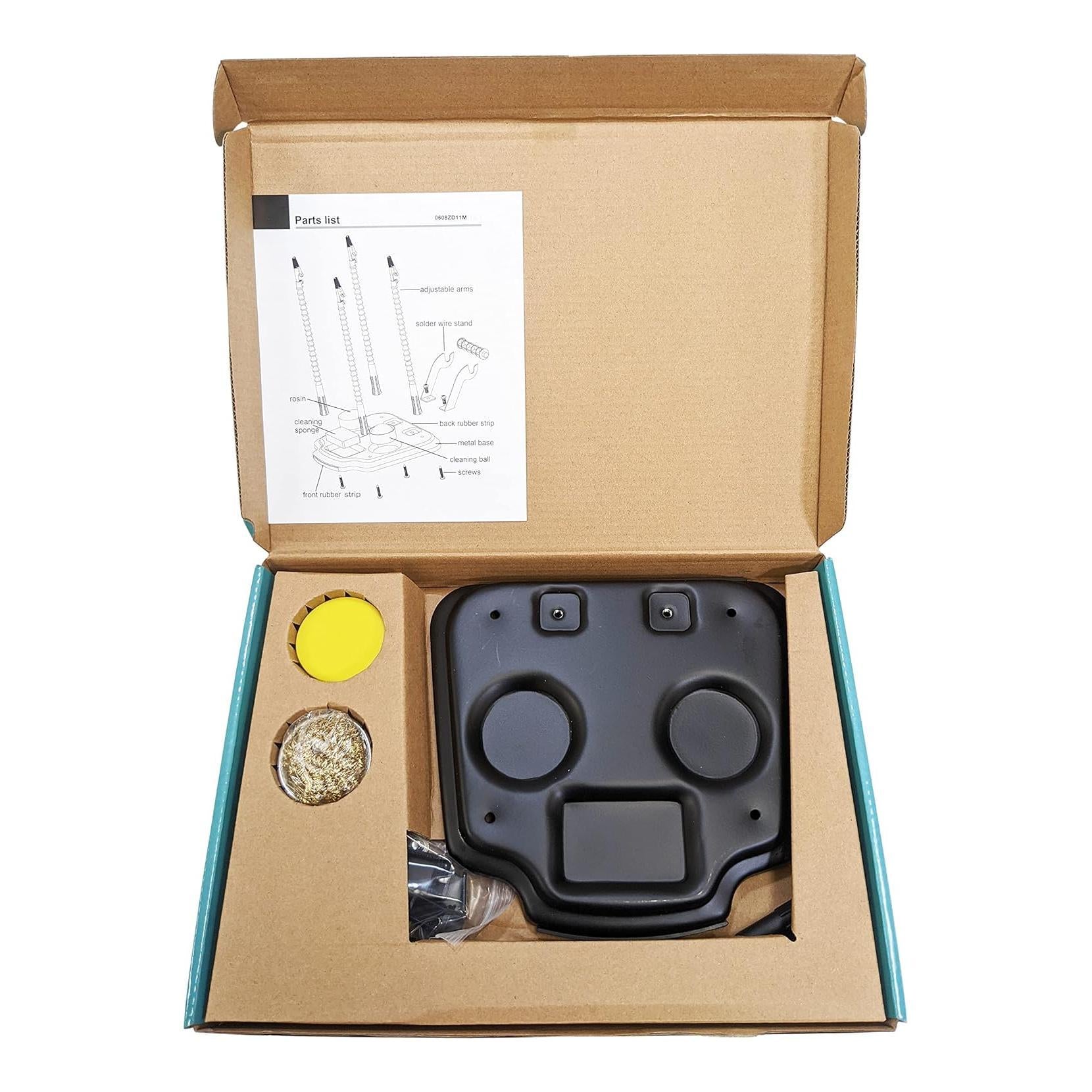 Lödstativ med tillbehör och 4st armar