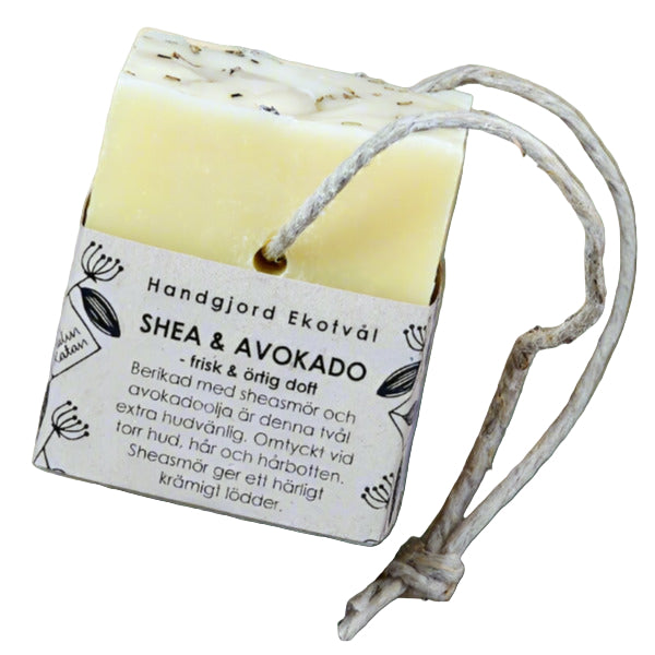 Ekotvål Shea & Avokado - frisk örtig doft - Fast tvål, kaffe & lakrits - Katoppa.se Karlskoga