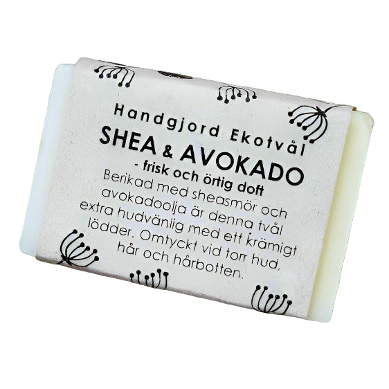 Ekotvål Shea & Avokado - frisk örtig doft - Fast tvål, kaffe & lakrits - Katoppa.se Karlskoga