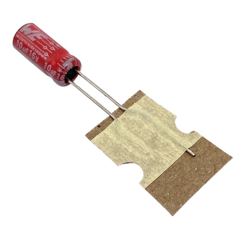 Kondensator 10uF 16V 105°C 11x5mm RM2mm, elektrolyt 860160372001