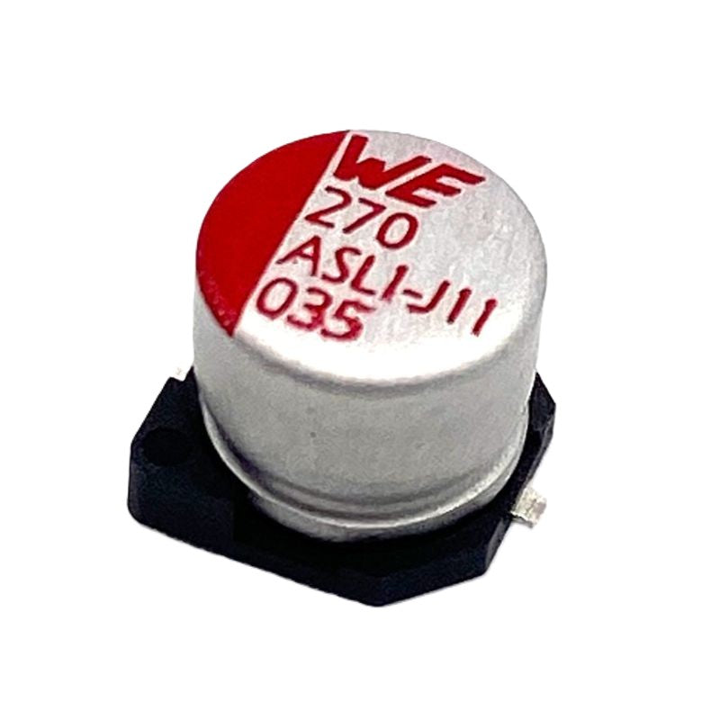 Kondensator 27uF 35V 105C 6.3x5.5mm, elektrolyt SMD WCAP-ASLI 865080543007