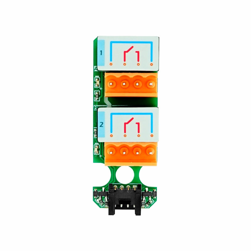 M5Stack U131 - Relä 2-kanaler SPST 250VAC/8A, GROVE-kontakt