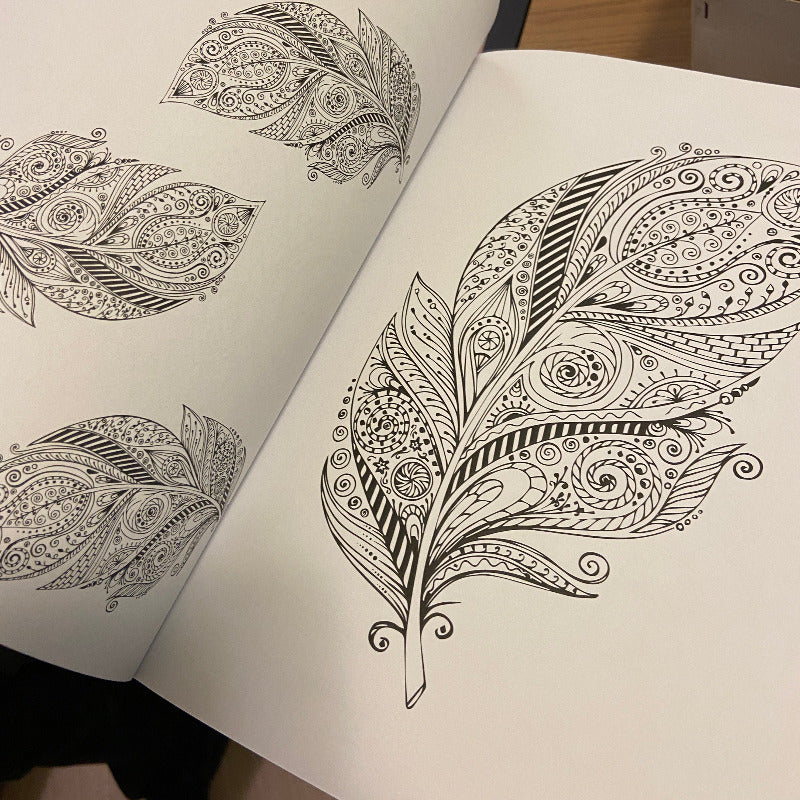 Kreativitet och mindfulness. 100 bilder på inspirerande mönster att färglägga själv