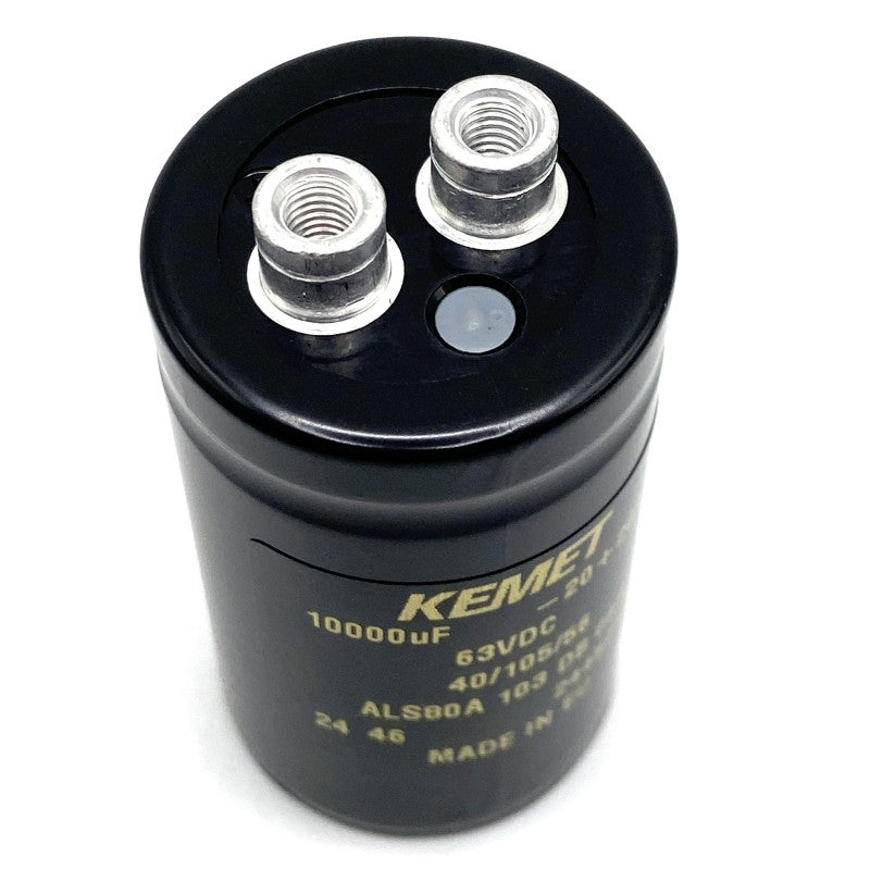 Kondensator 10000uF 63V 105C 62x36mm, skruvterminal elektrolyt ALS80A103DB063