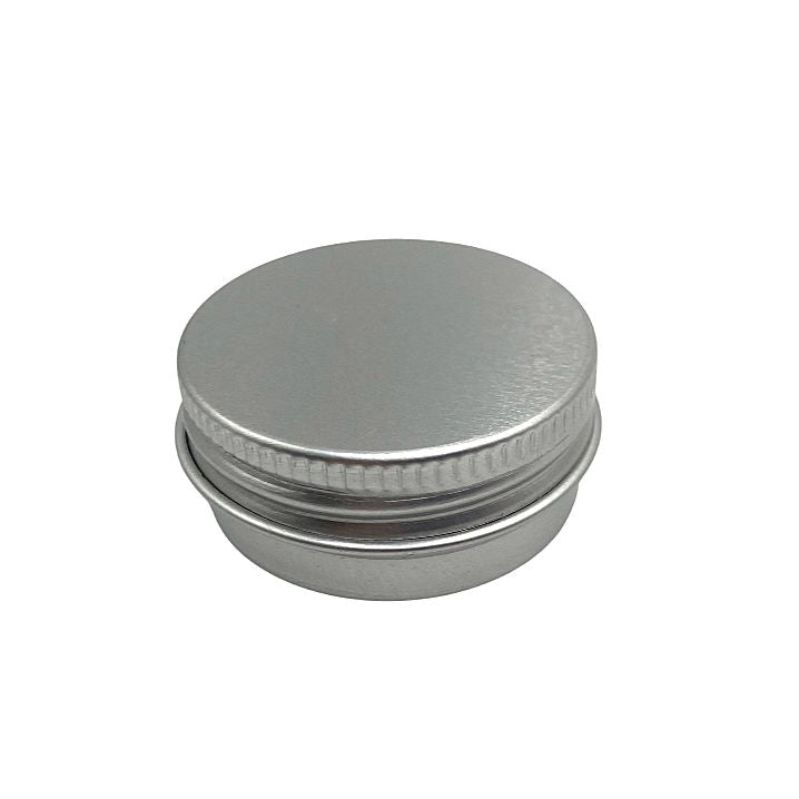 Aluminiumdosa 15ml Ø40x15mm med skruvlock och tätning