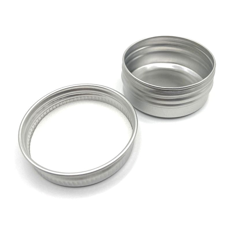 Aluminiumdosa 15ml Ø40x15mm med skruvlock och tätning