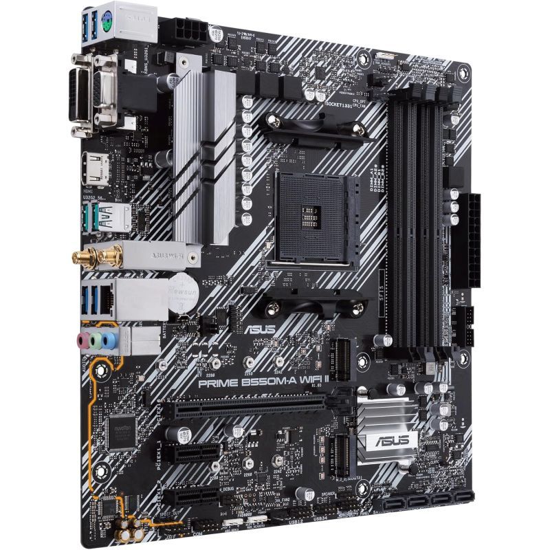 Moderkort B550-A microATX AM4 WiFi 6 - ASUS Prime B550M-A WiFi II