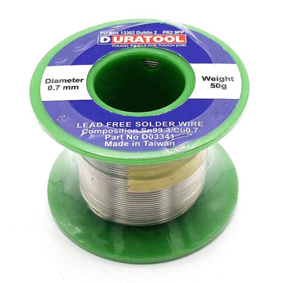 Lödtenn 0.7mm, 50g, blyfritt - Modell 03341