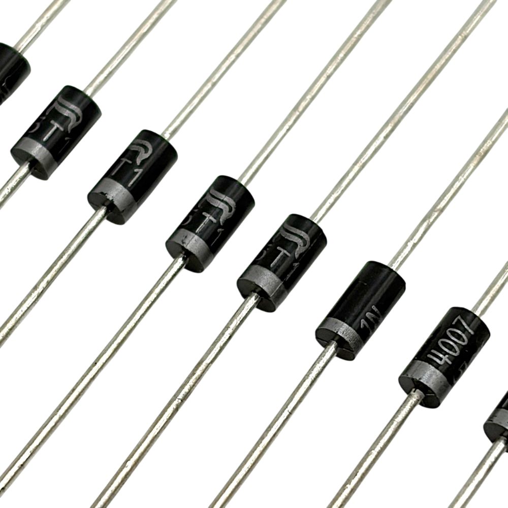 10st Likriktardiod (Rectifier) DIOTEC 1N4007, 1kV, 1A, DO-41